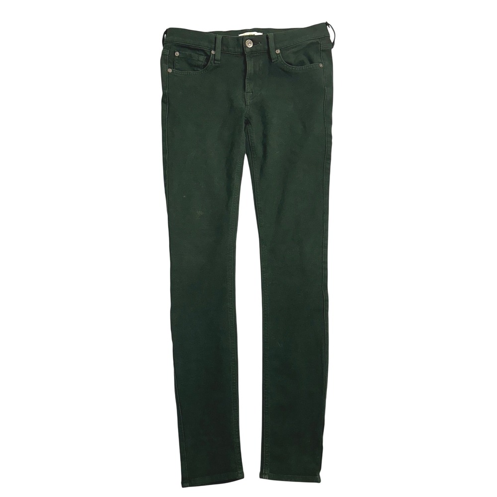 7‎ For All Mankind Skinny Jeans Dark Green Women's Size 27